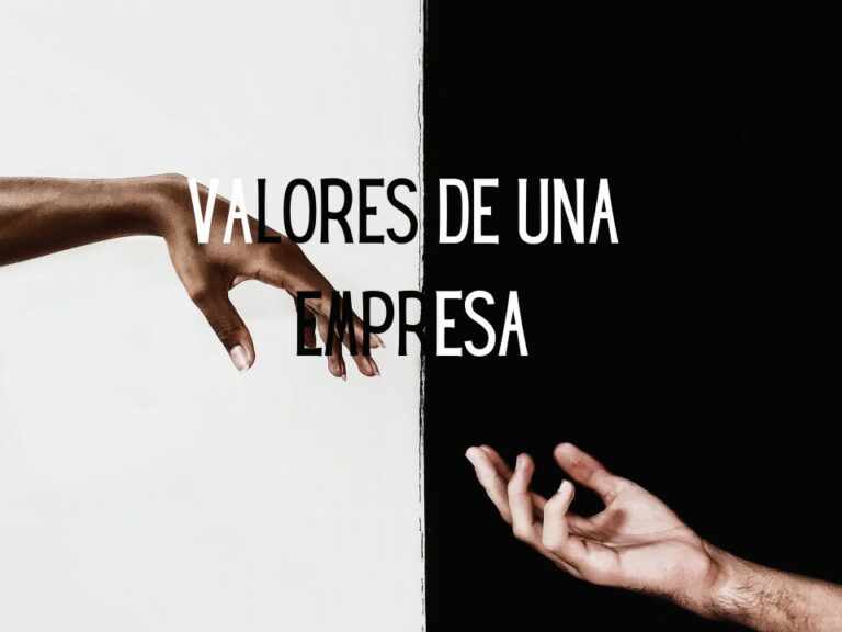 Portada de valores de una empresa