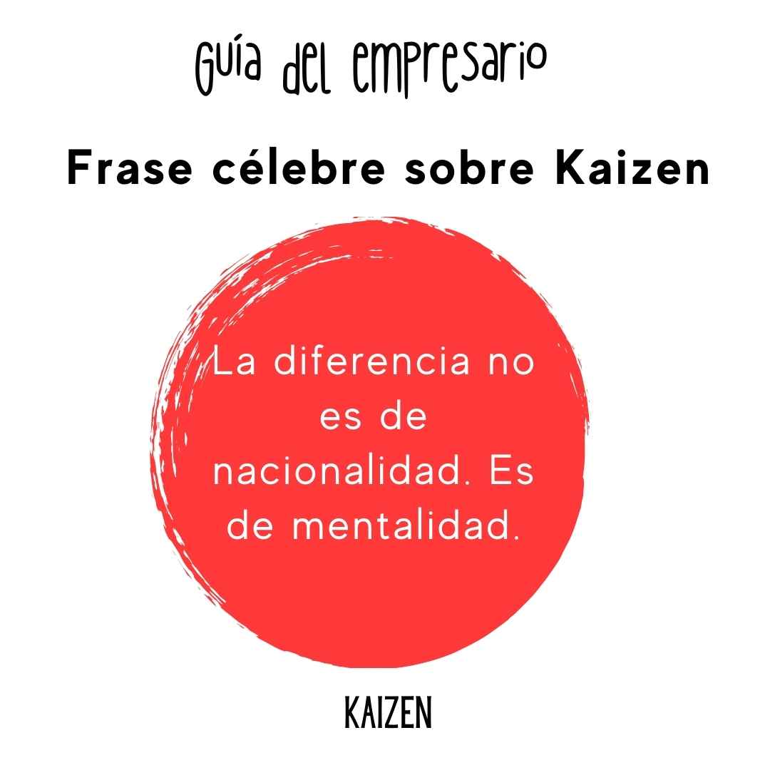 Frase célebre sobre Kaizen de Kaizen