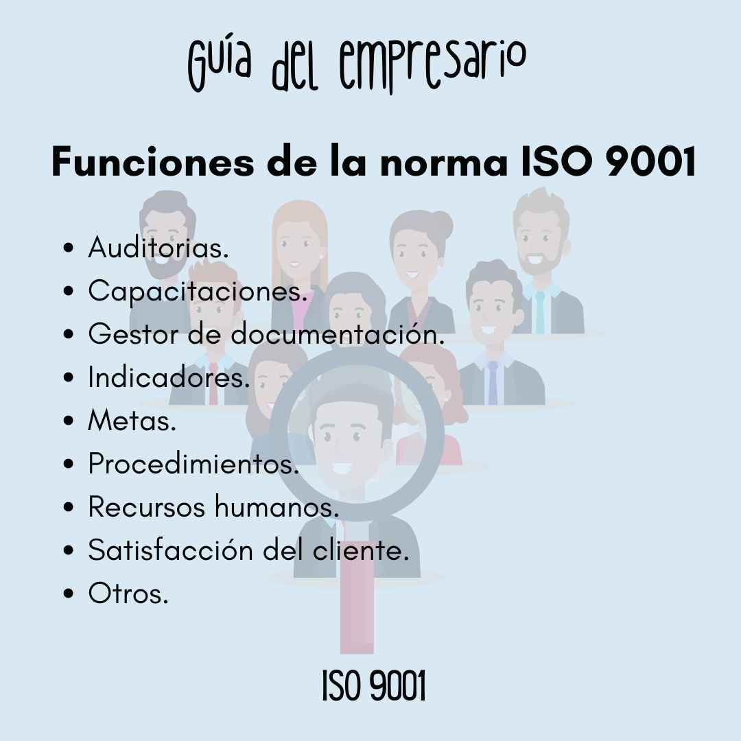 Funciones de la norma ISO 9001