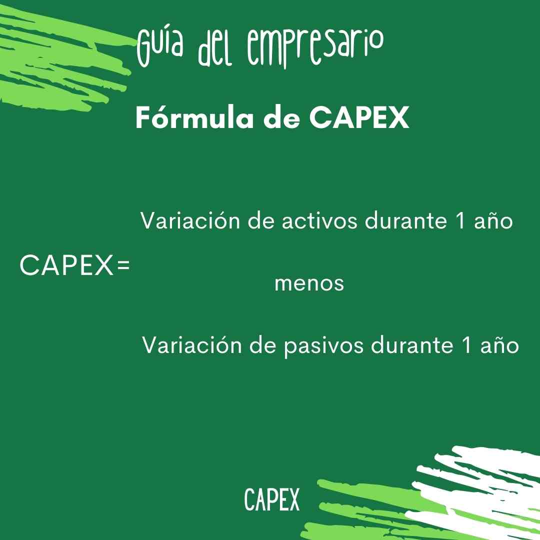 Fórmula de CAPEX