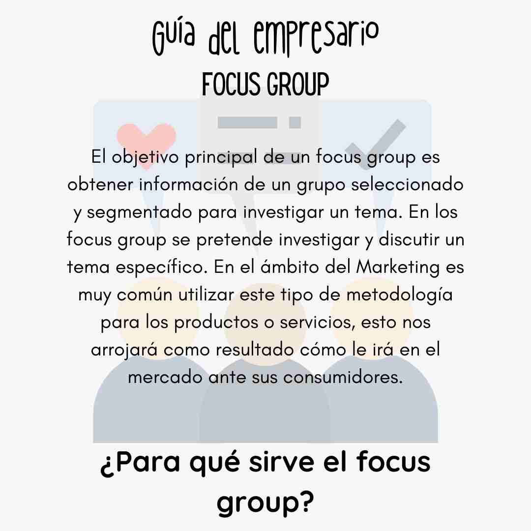 ¿Para qué sirve el focus group?