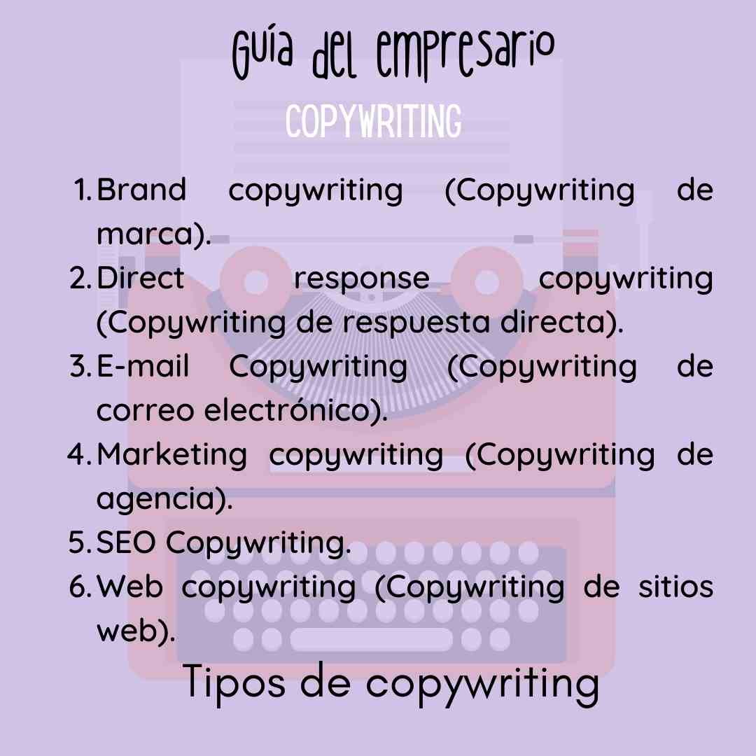 Tipos de copywriting