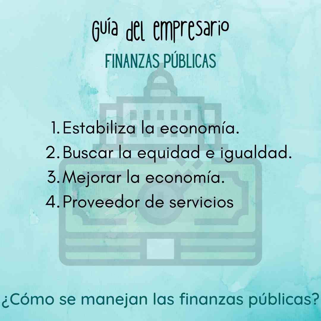 ¿Cómo se manejan las finanzas públicas?