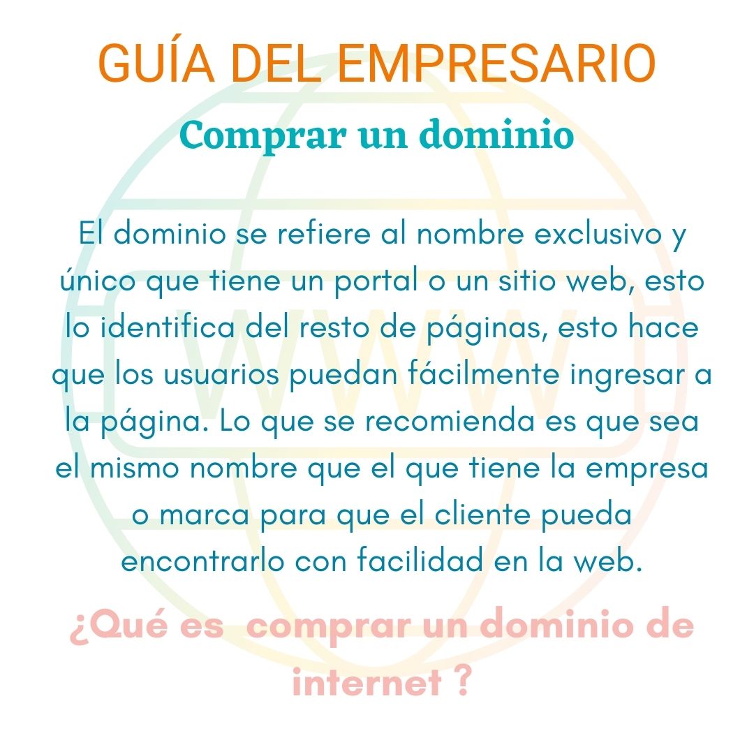 ¿Qué es comprar un dominio de internet ?