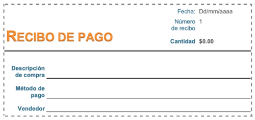 Formato recibo de pago Plantillas Excel, Word, PDF 2025