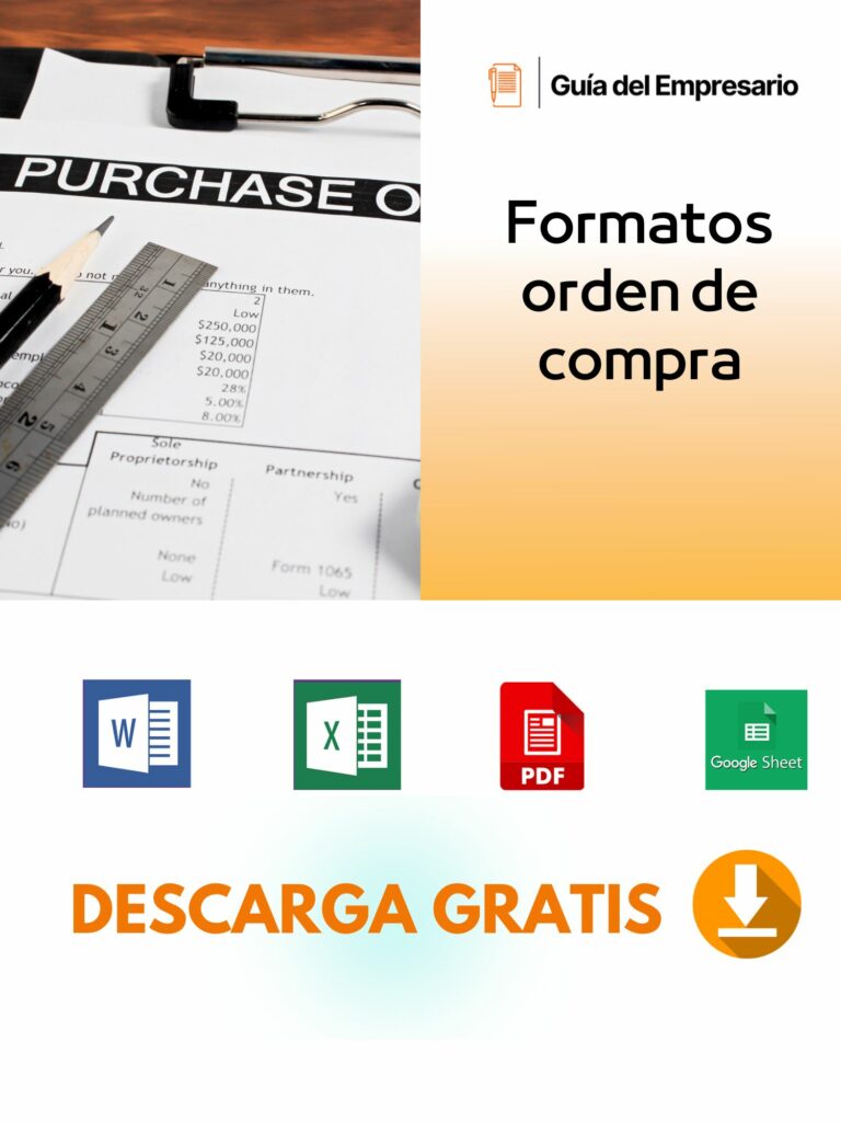 Formatos Orden De Compra Plantillas Excel Word Pdf 2024 7009