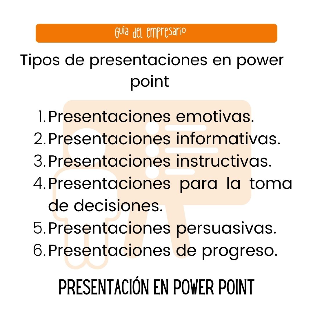 Tipos de presentaciones en power point