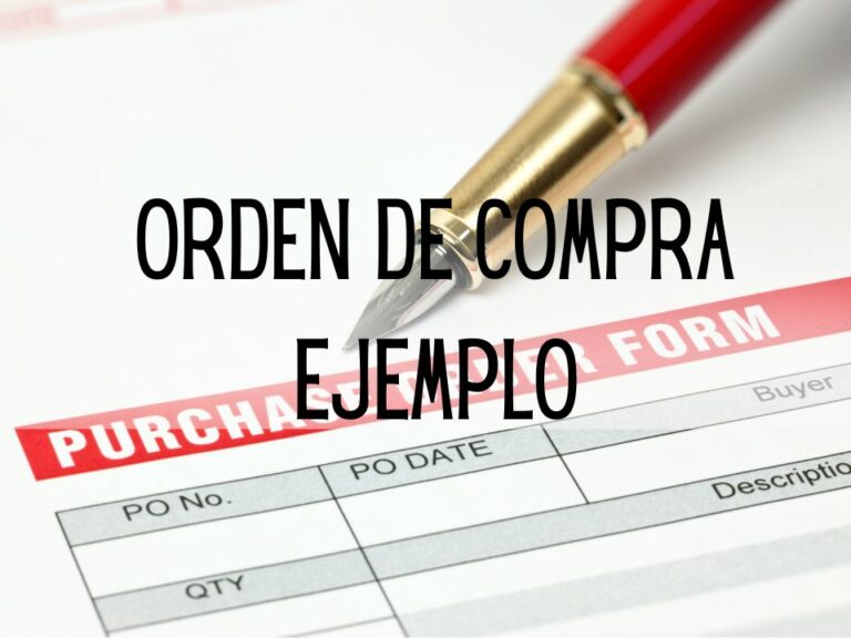 Orden De Compra Ejemplo Qué Es, Ejemplos 2024